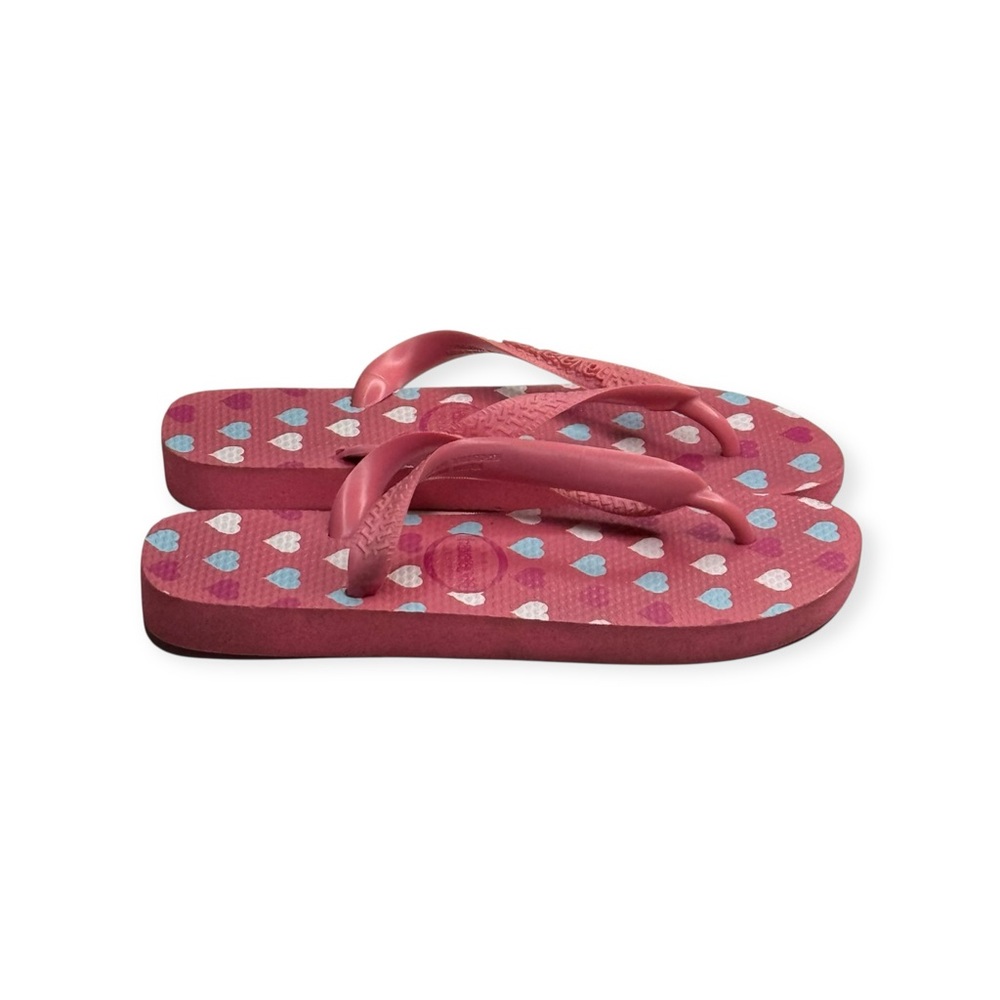Top Havaianas ❤︎︎ Heart Print Flip Flops ❤︎︎ Brazilian Beach Sandal ❤︎︎ Pink 4 5 - Picture 5 of 16